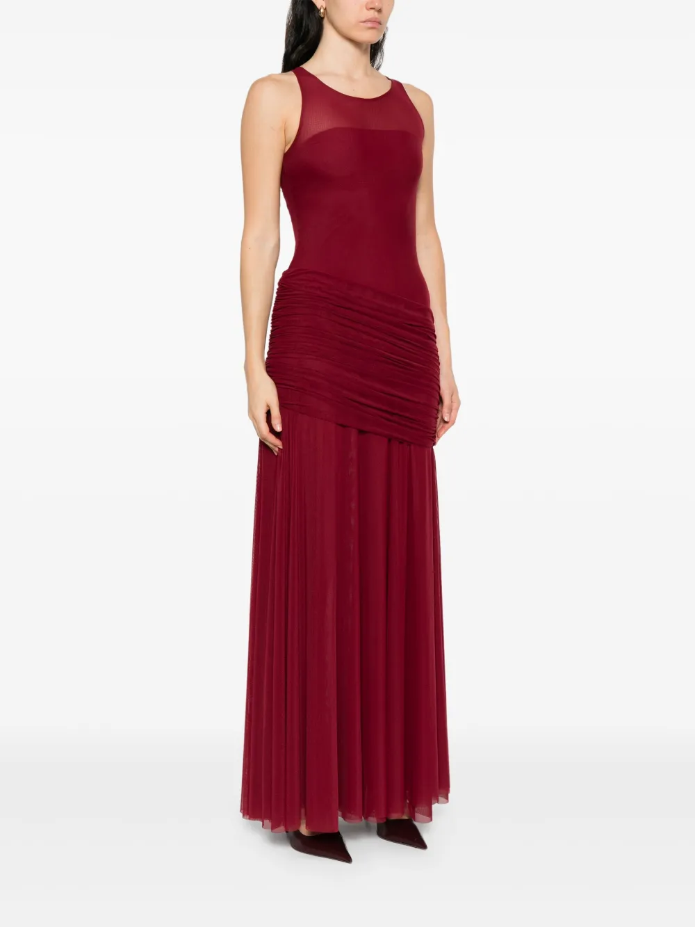 Atu Body Couture layered mesh dress Rood