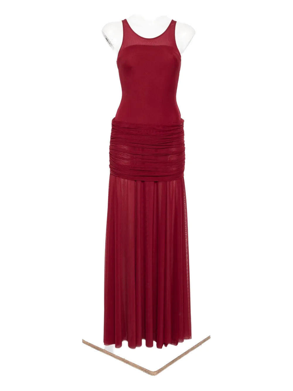 Atu Body Couture layered mesh dress Rood