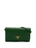 Prada Pre-Owned 2000-2024 Saffiano Wallet on Strap crossbody bag - Green