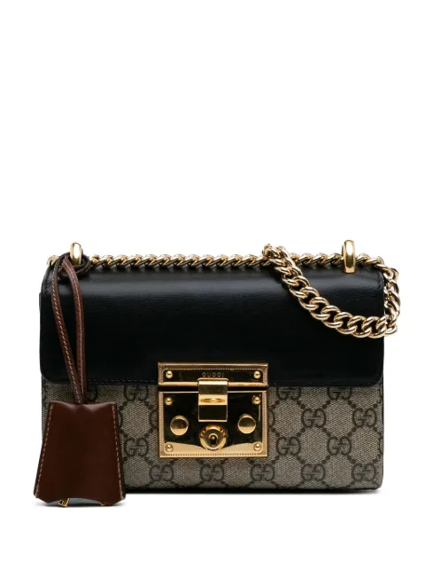 Gucci Pre-Owned 2016-2024 Small GG Supreme Padlock crossbody bag