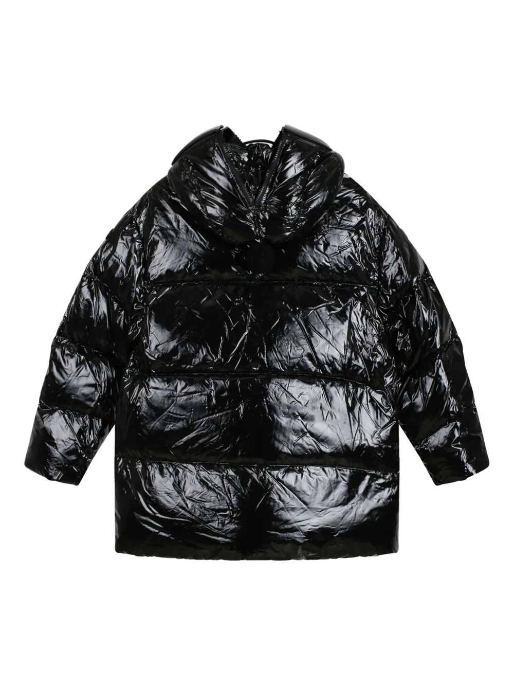  Ai Riders On The Storm Hooded Puffer Jacket - Black 