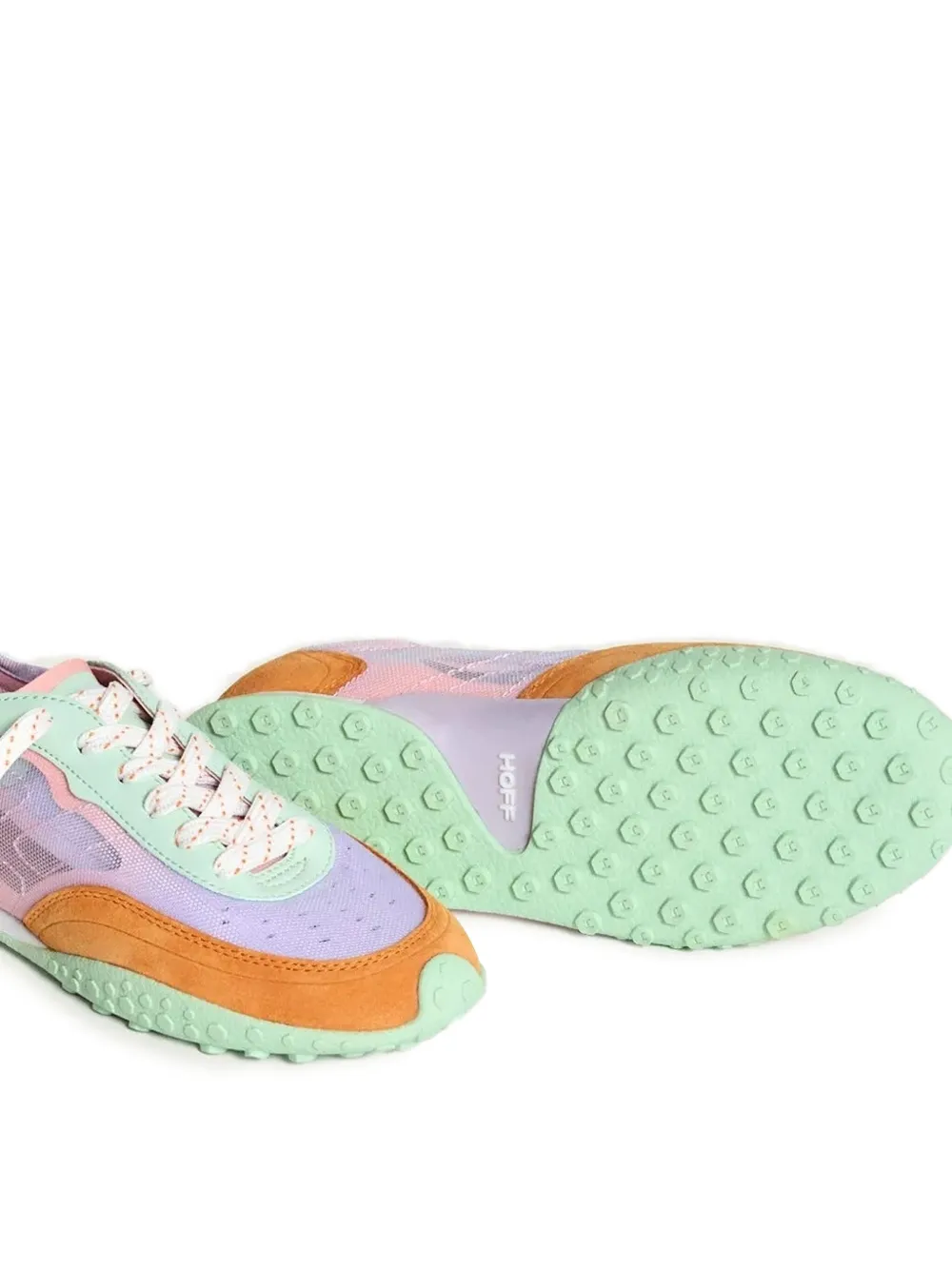 Hoff Parrot mesh panel suede sneakers Purple