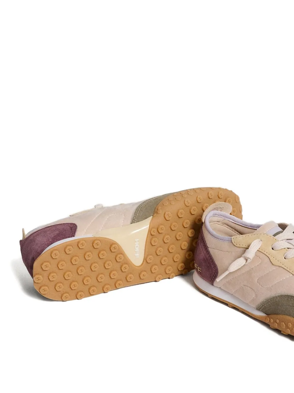 Hoff quilted panel sneakers Roze