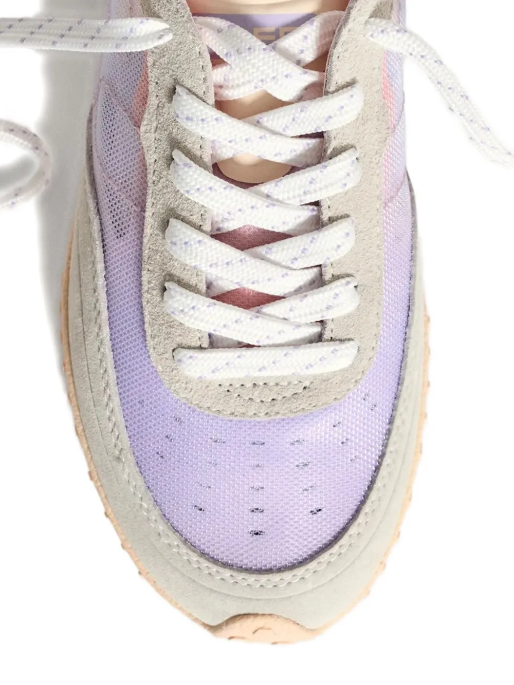 Hoff mesh-panel suede sneakers Purple
