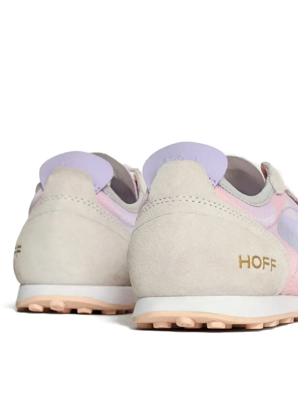 Hoff Suède sneakers met mesh vlak - Paars