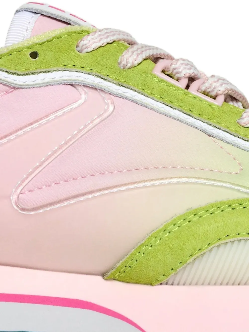 Hoff ombre panelled low-top sneakers - Groen