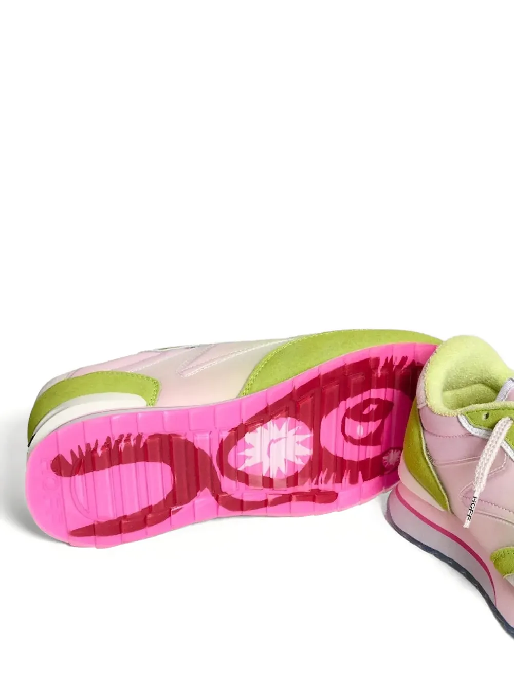 Hoff Ombre low-top sneakers met vlakken Groen