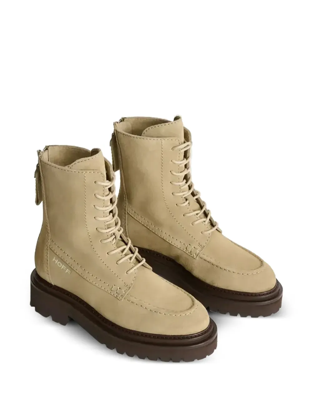 Hoff suede combat boots Brown