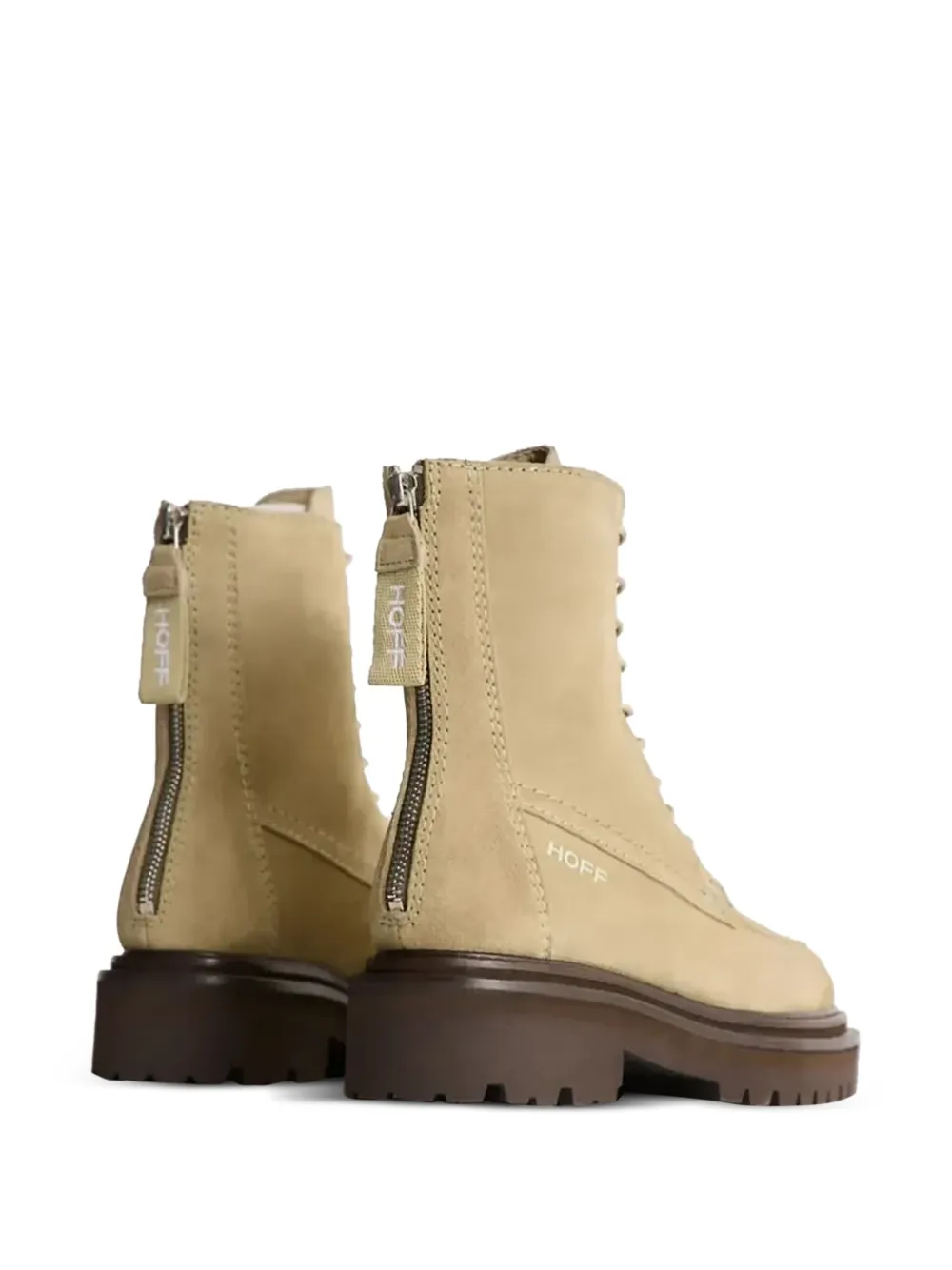 Hoff suede combat boots Brown