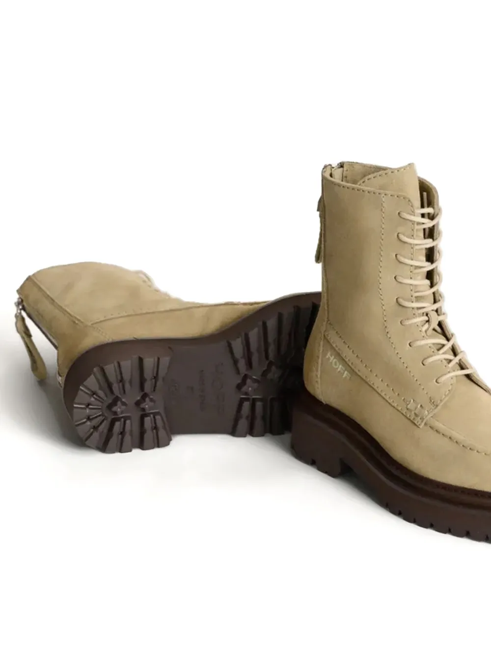 Hoff suede combat boots Brown