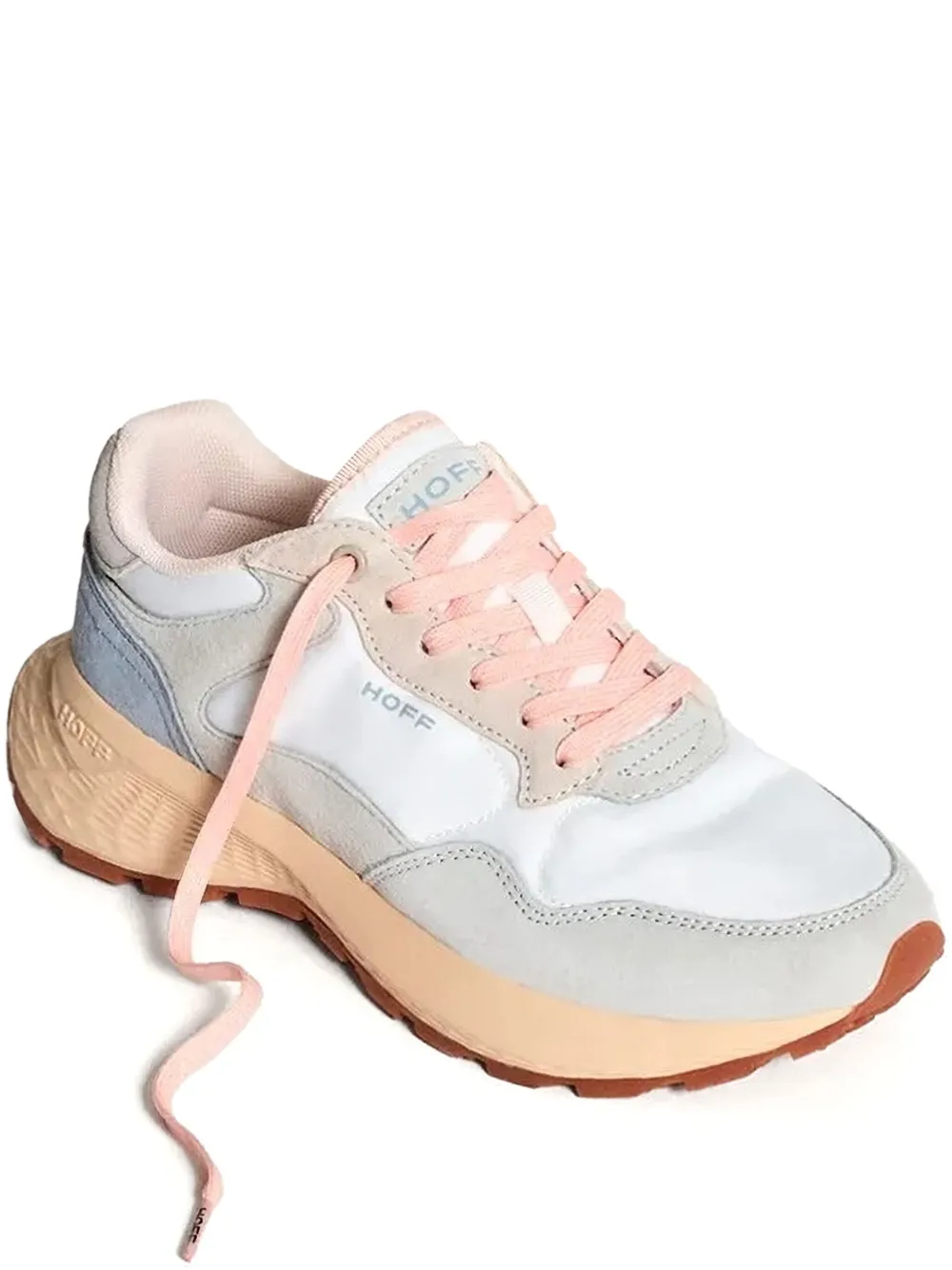 Hoff panelled lace-up low-top sneakers Grey