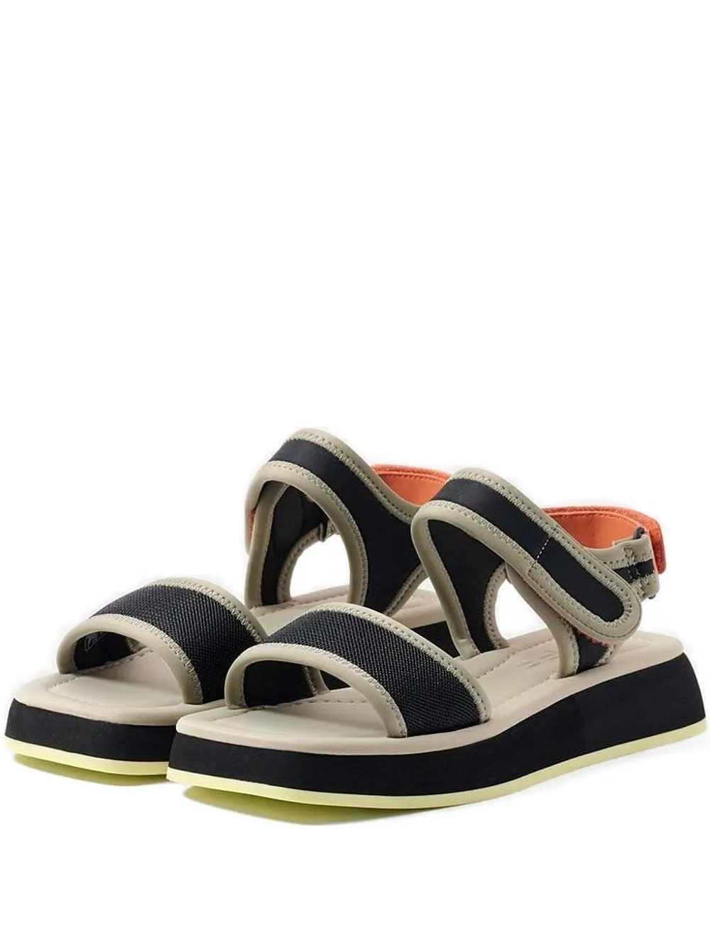 Hoff Deya Platform Double-strap Sandals In Black