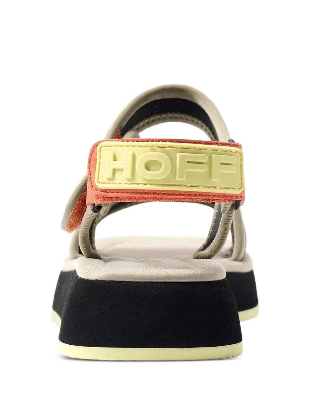 Hoff Deya Platform Double-strap Sandals In Black
