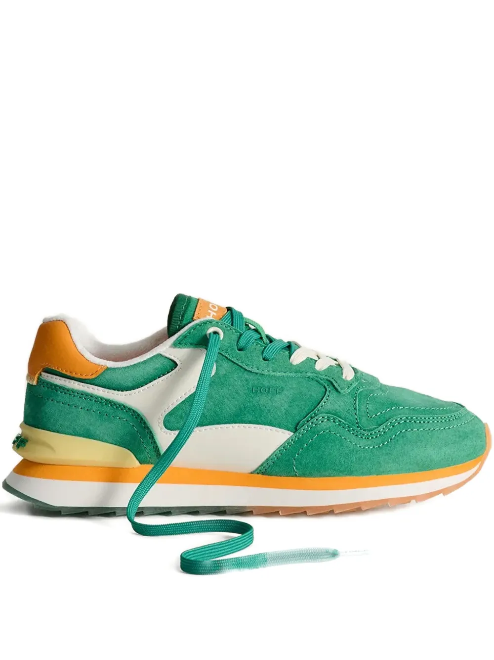 Hoff Virdis suede panelled sneakers Green