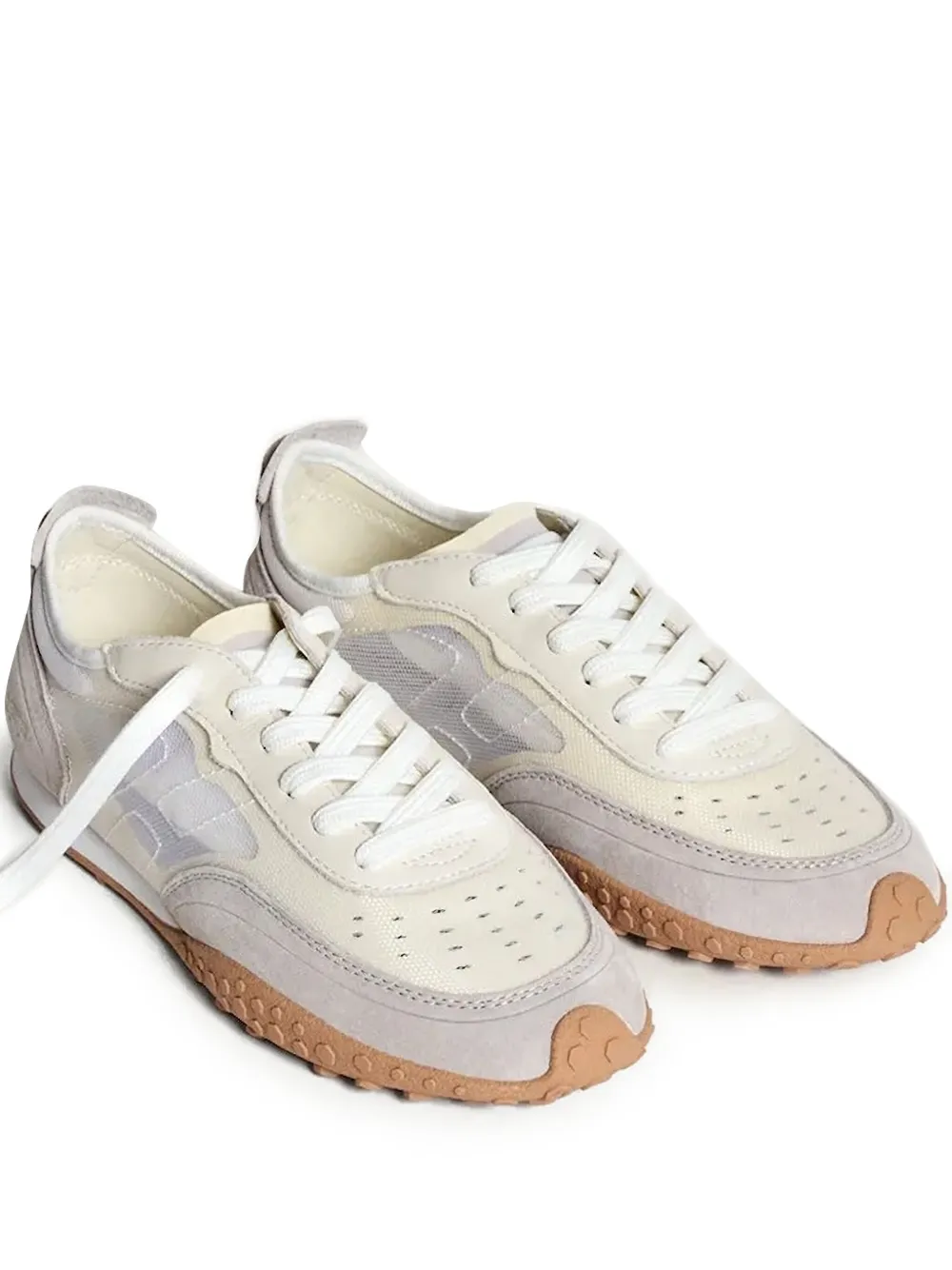 Hoff Mockingbird Suede-leather Mesh Sneakers In Gray