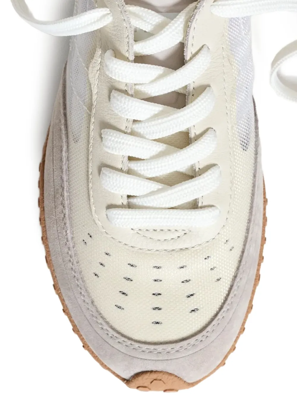 Hoff Mockingbird suède leren sneakers met mesh Grijs