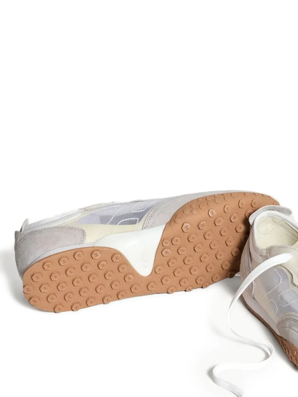 Hoff Mockingbird suède leren sneakers met mesh Grijs