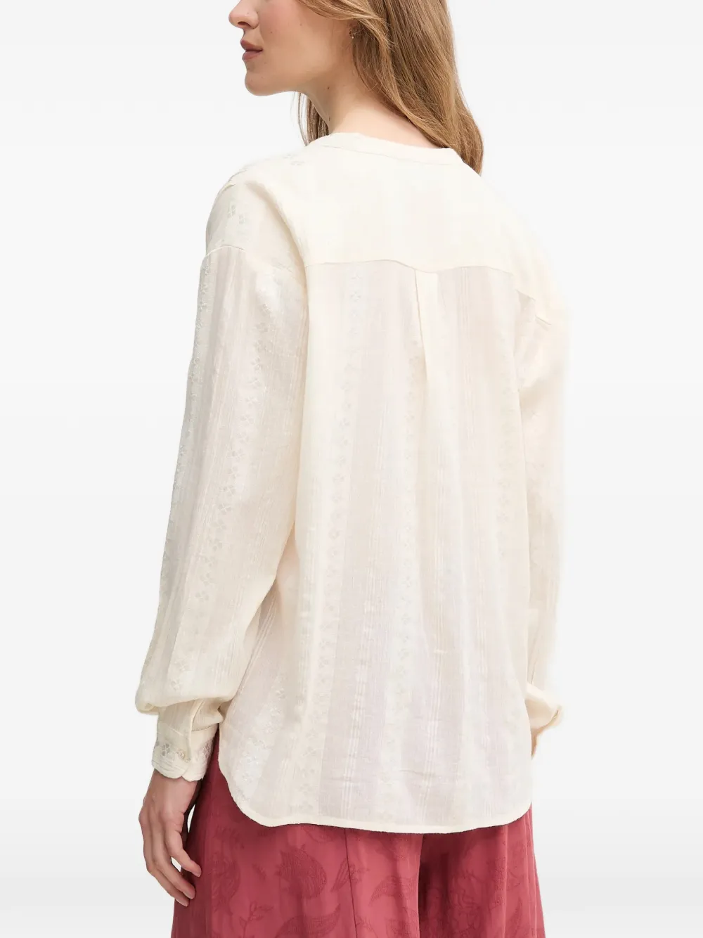  Hoss Intropia Floral-embroidered Blouse - Neutrals 