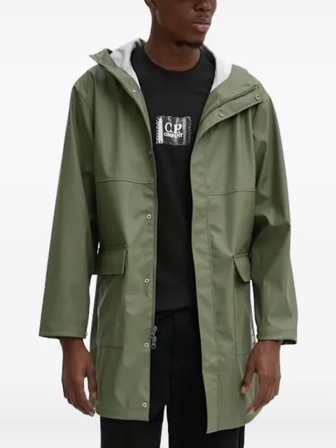 Herschel Supply Co. hooded flap-pockets raincoat