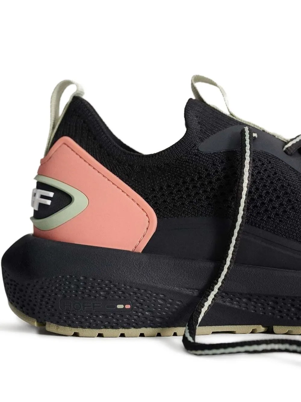Hoff Knit Lace-up Sneakers In Black