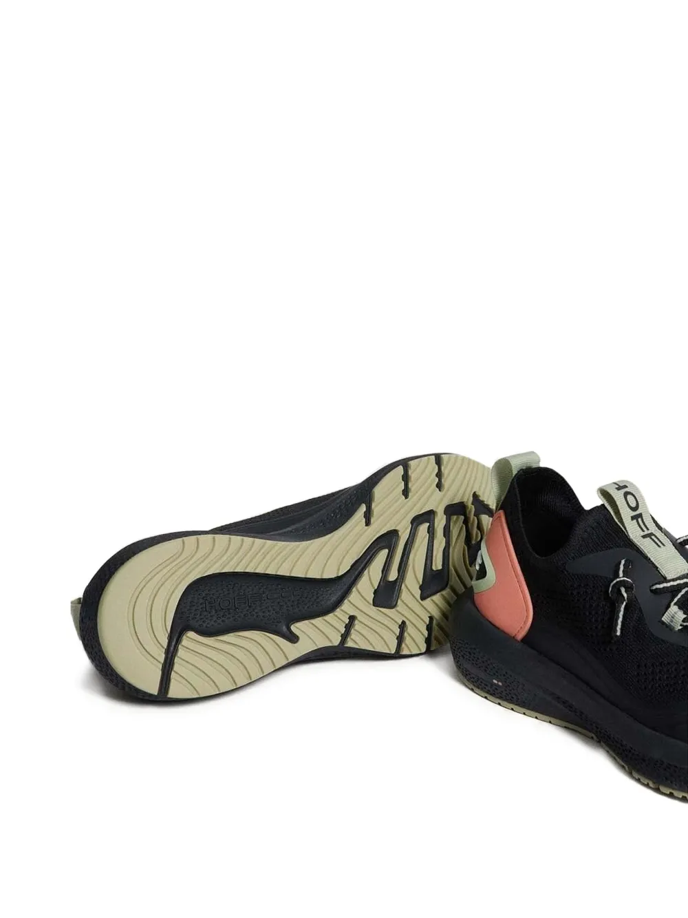 Hoff Knit Lace-up Sneakers In Black