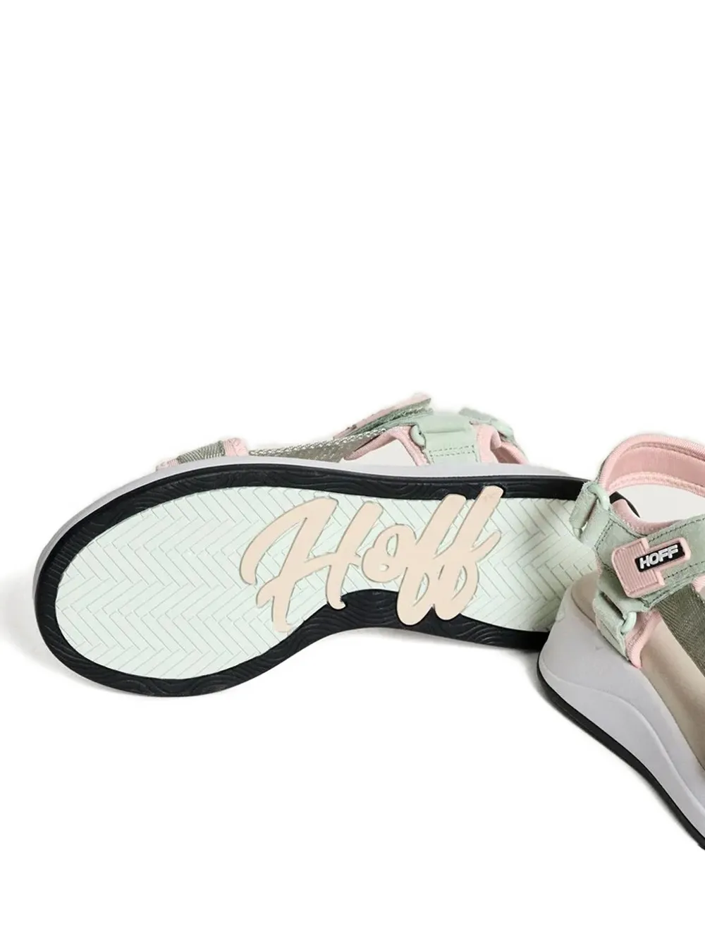 Hoff Sandalen met plateauzool Groen