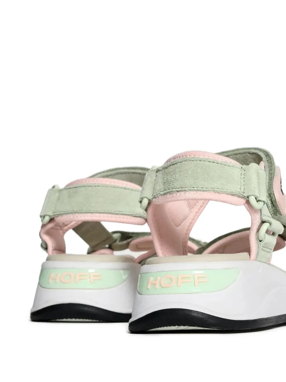 Hoff Sandalen met plateauzool Groen