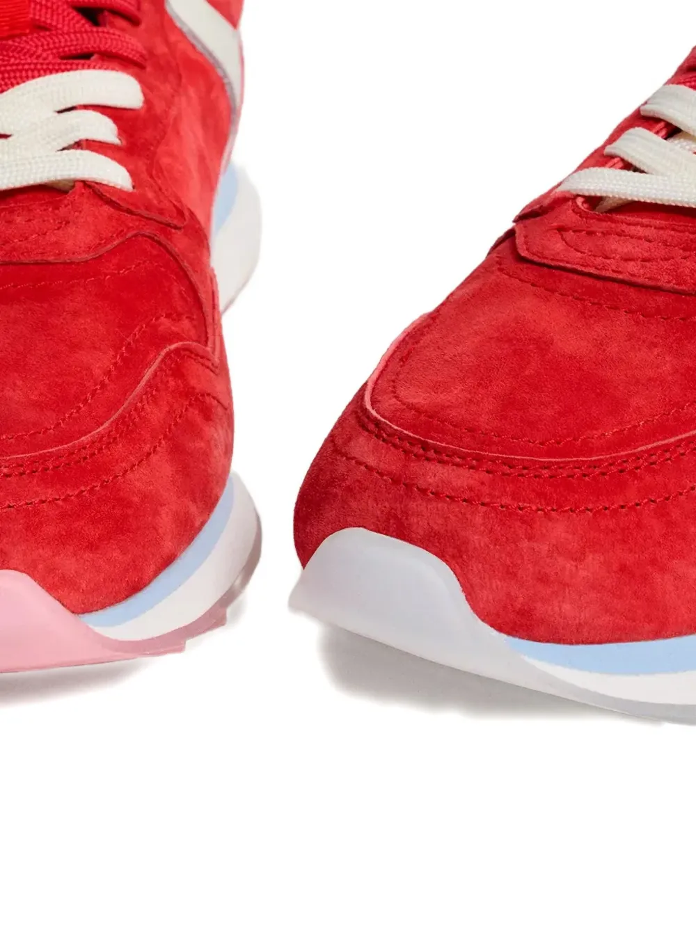 Hoff Rubeus sneakers met suède vlakken Rood