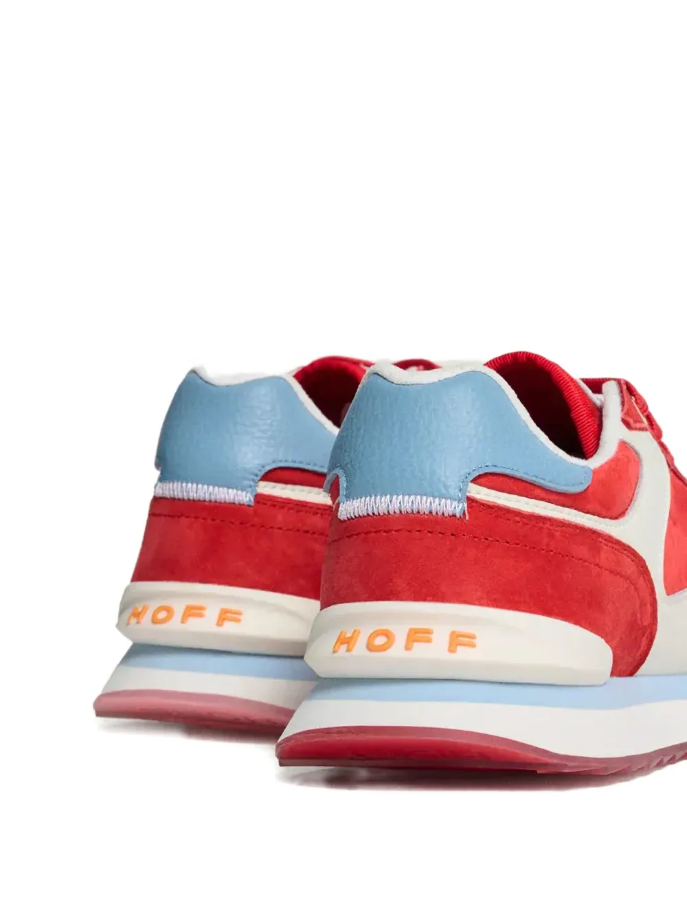 Hoff Rubeus sneakers met suède vlakken Rood