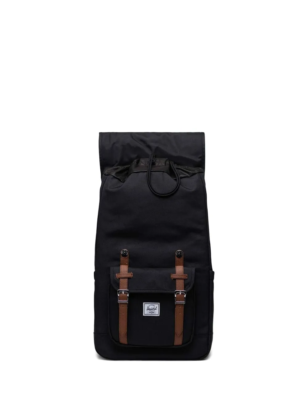Herschel Supply Co Little America™ Leather-trimmed Backpack In Black