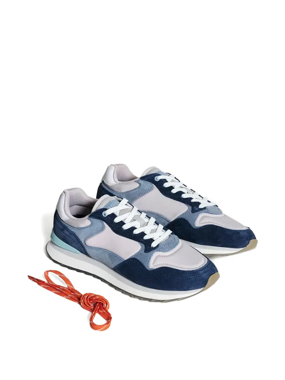 Hoff Alberobello sneakers met suède vlakken Blauw