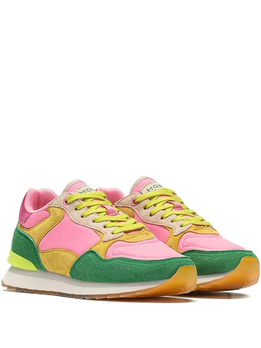 Hoff Santa Marta suède sneakers met vlakken Roze