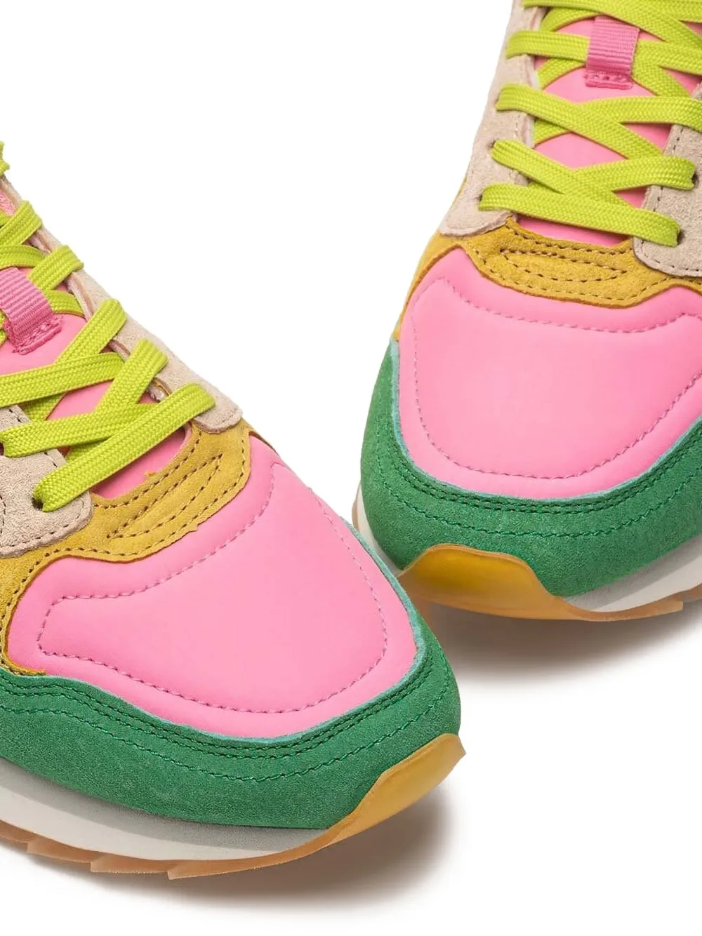 Hoff Santa Marta suède sneakers met vlakken Roze