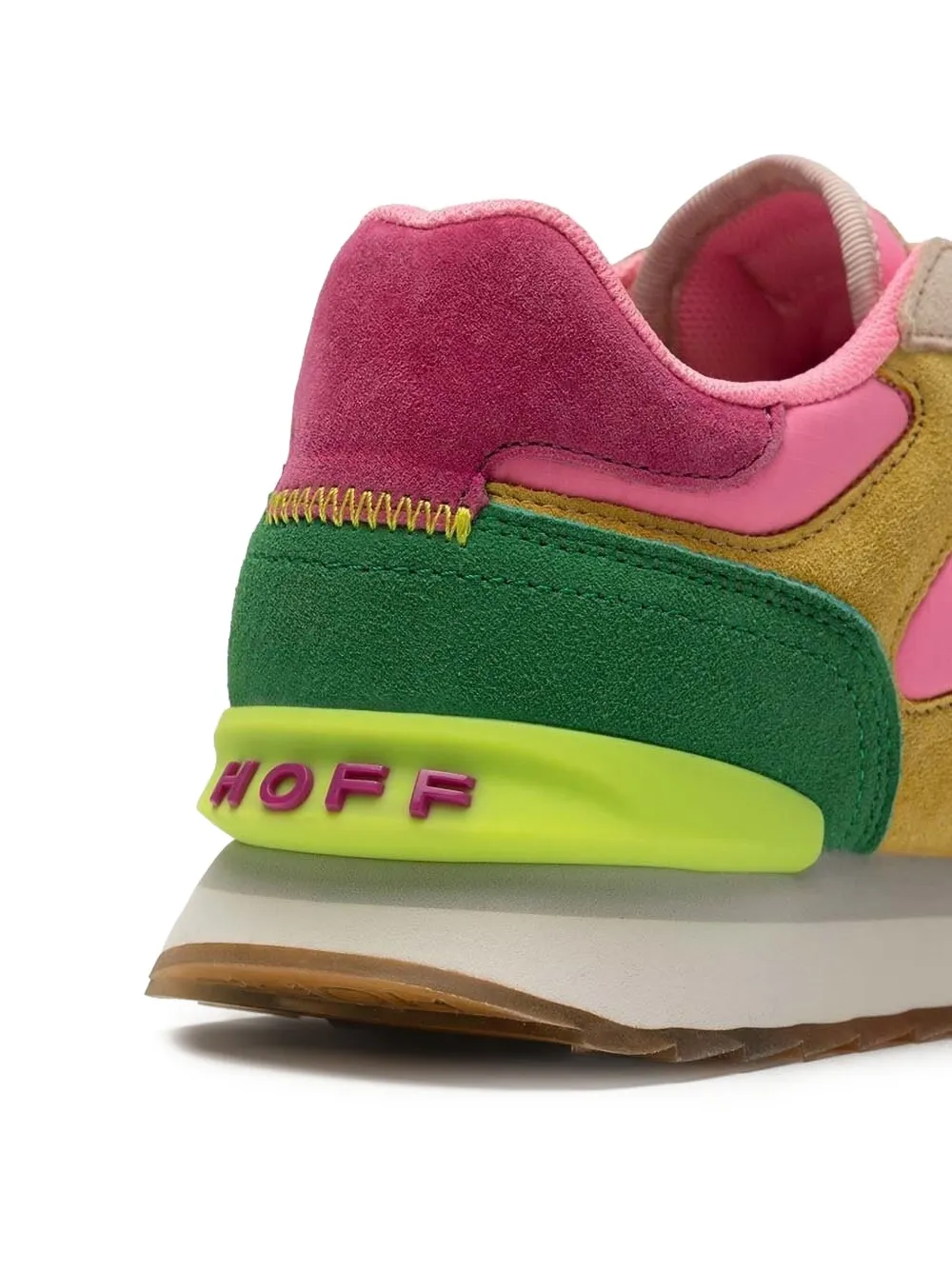 Hoff Santa Marta suède sneakers met vlakken Roze