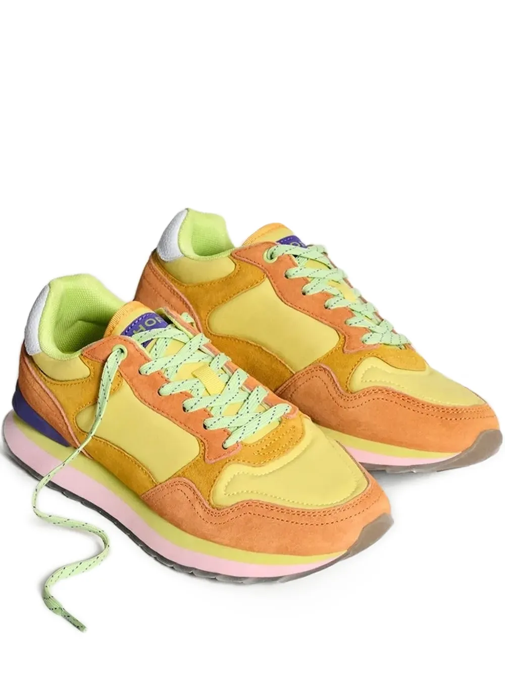 Hoff City Nairobi sneakers met suède vlak Geel