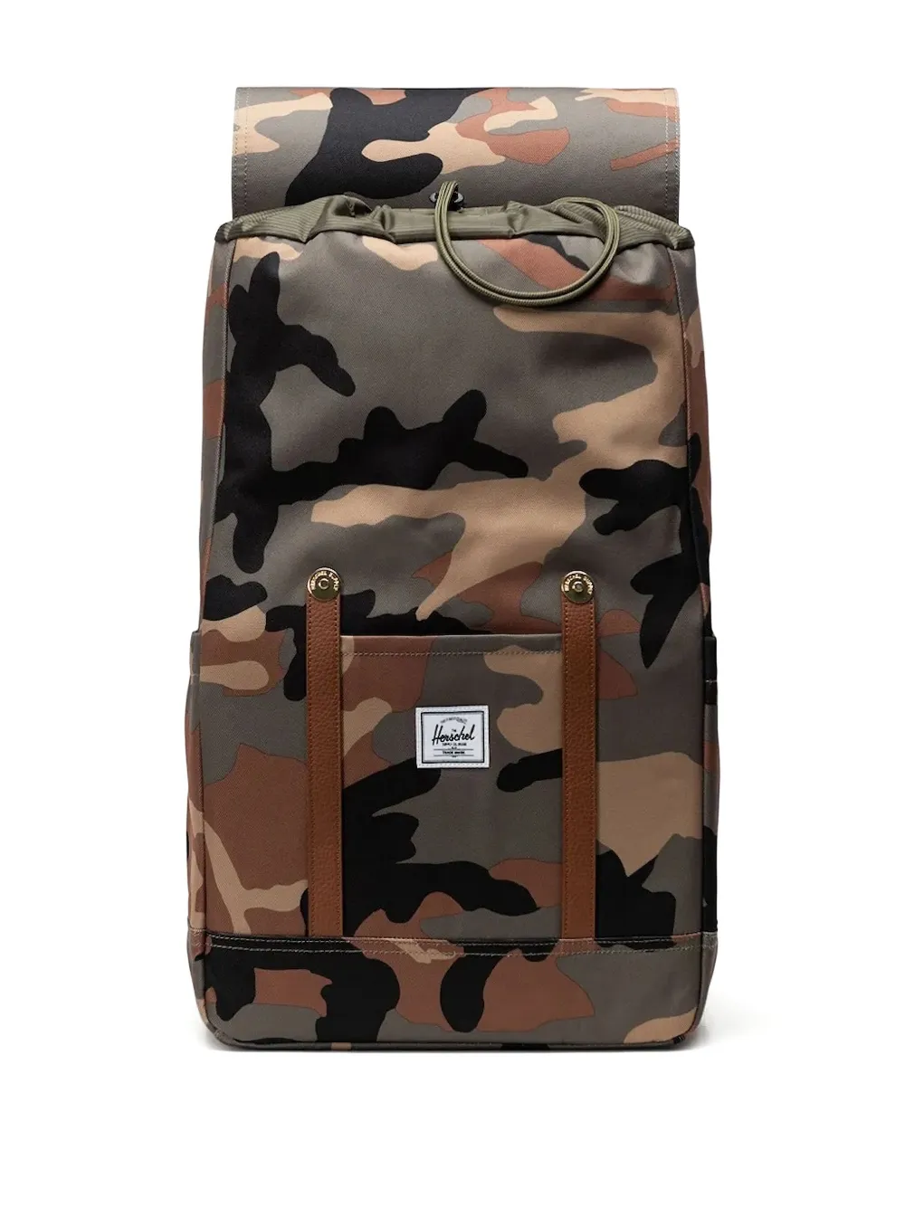 Herschel Supply Co. Rugzak met camouflageprint en gesp Bruin