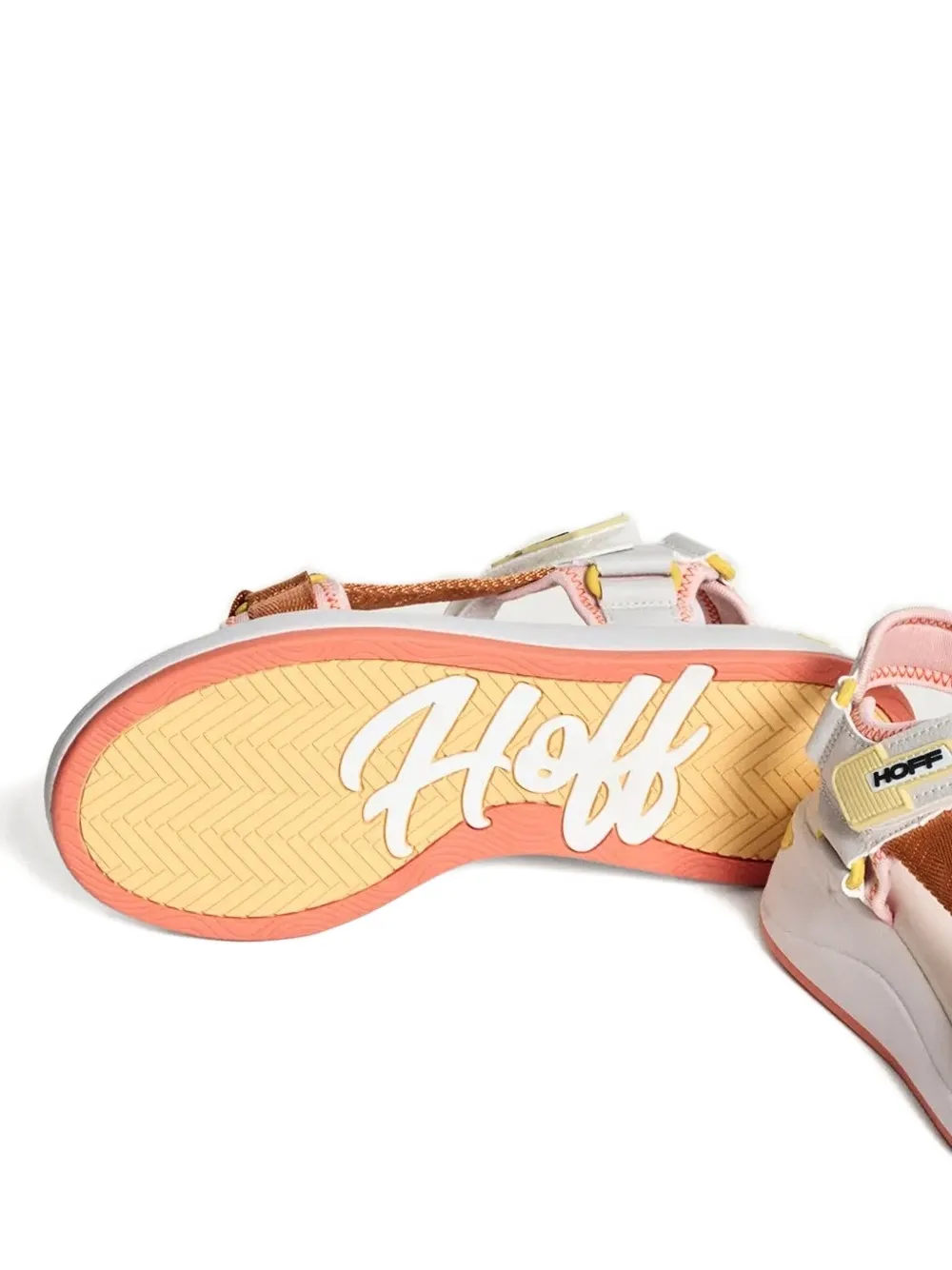 Hoff Touch-strap Platform Sandals In Orange