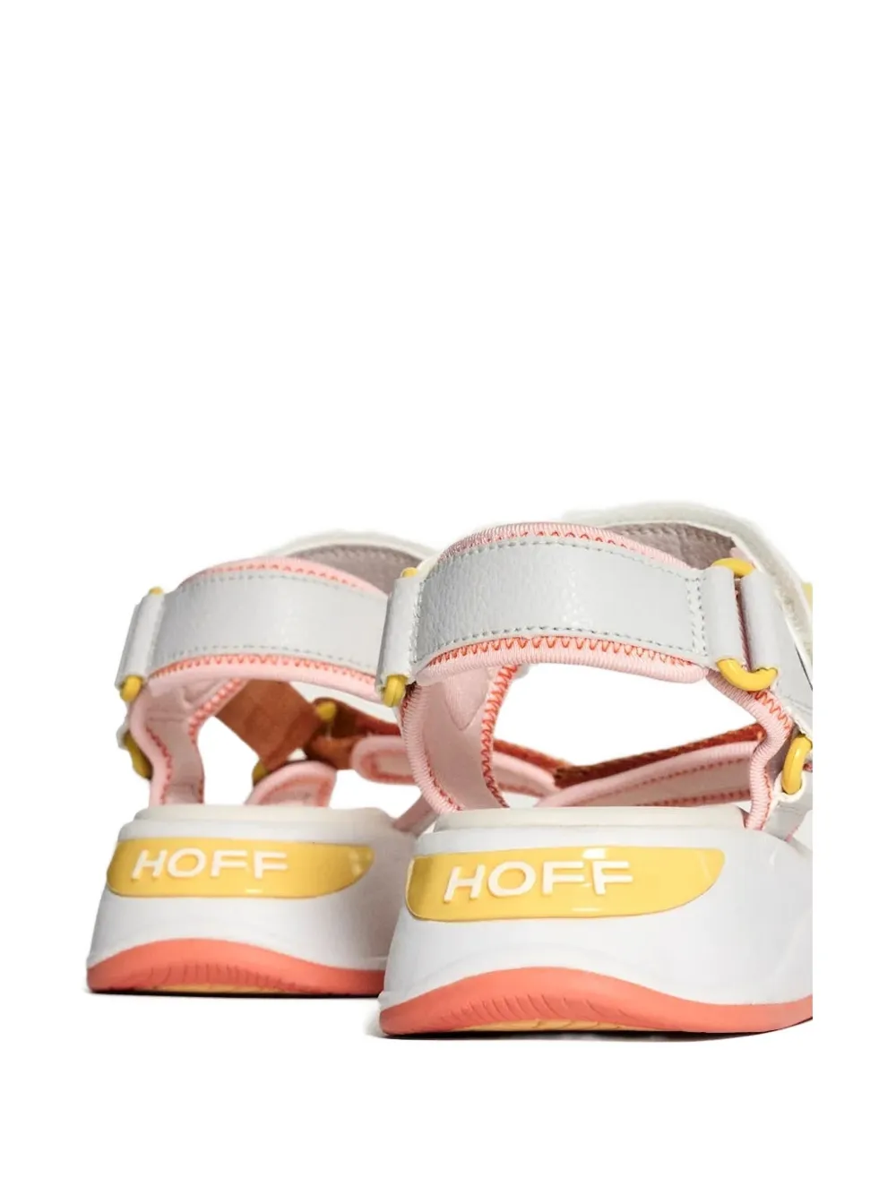 Hoff Touch-strap Platform Sandals In Orange