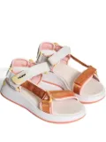 Hoff touch-strap platform sandals - Orange