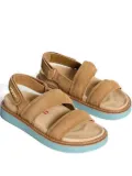Hoff Road double-strap suede sandals - Brown