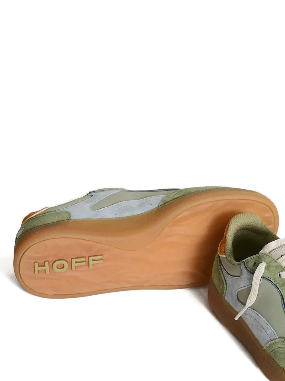 Hoff Park suède sneakers met vlakken - Groen