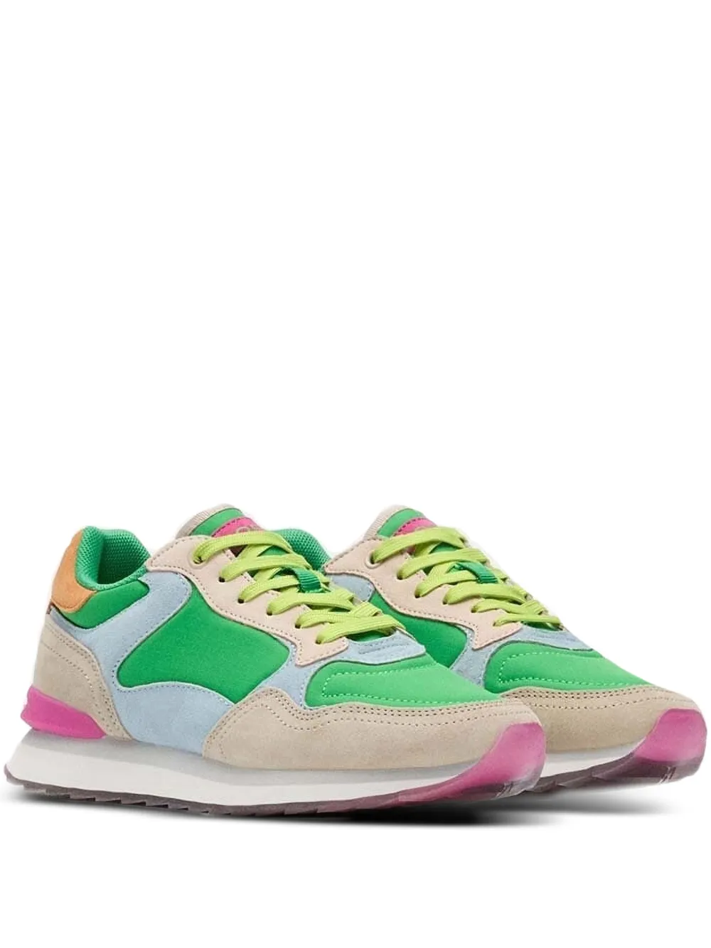 Hoff Sneakers met suède vlak Groen