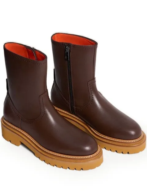 Hoff zip-detail platform boots