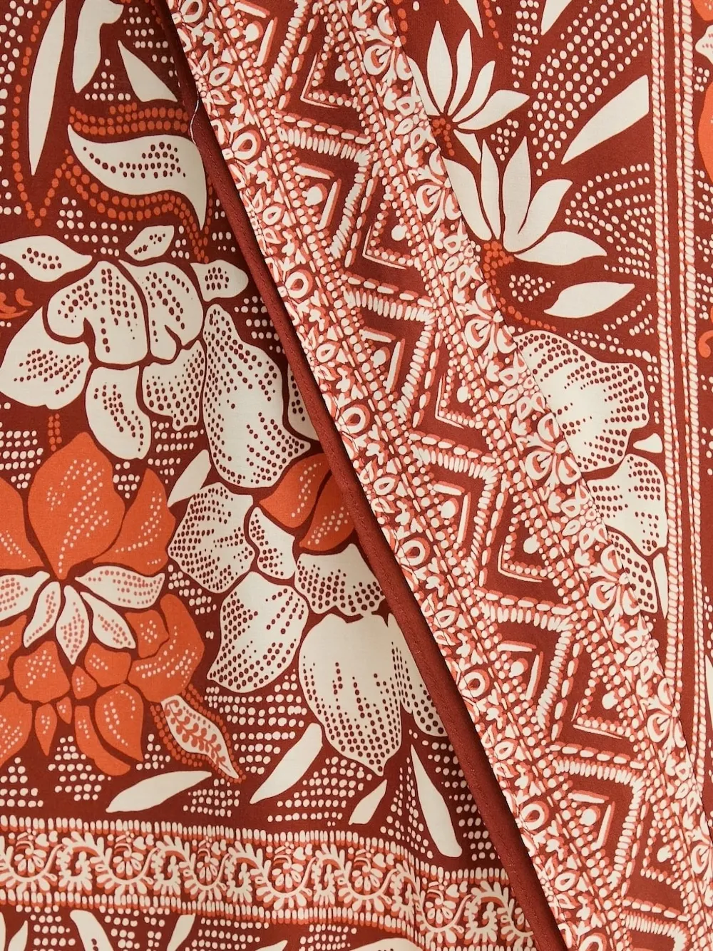 Hoss Intropia Raina wikkelrok met bloemenprint Bruin