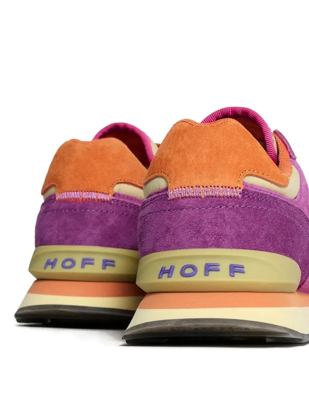 Hoff suede-panelled sneakers - Paars