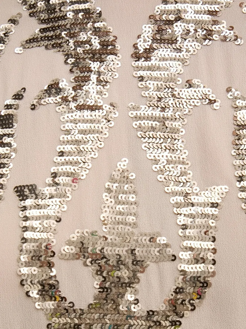 Hoss Intropia Sequin-embellished Mock-neck Blouse In Neutral
