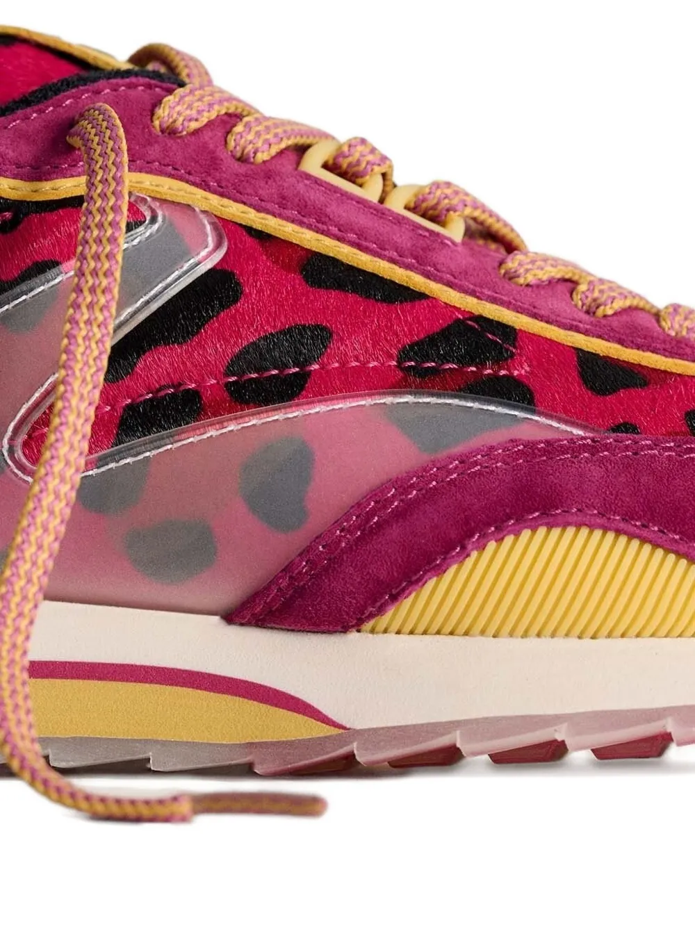 Hoff Lady Art sneakers met luipaardprint en vlakken - Roze