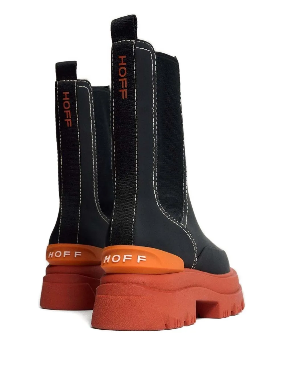 Hoff Elastic-insert Platform Boots In Black