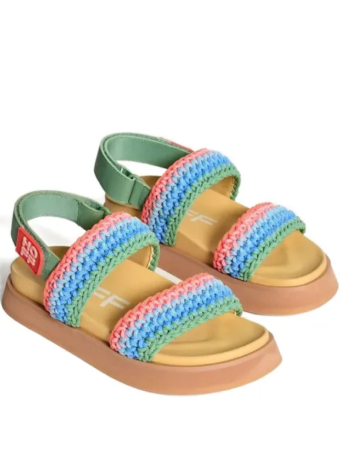 Hoff knitted-strap platform sandals