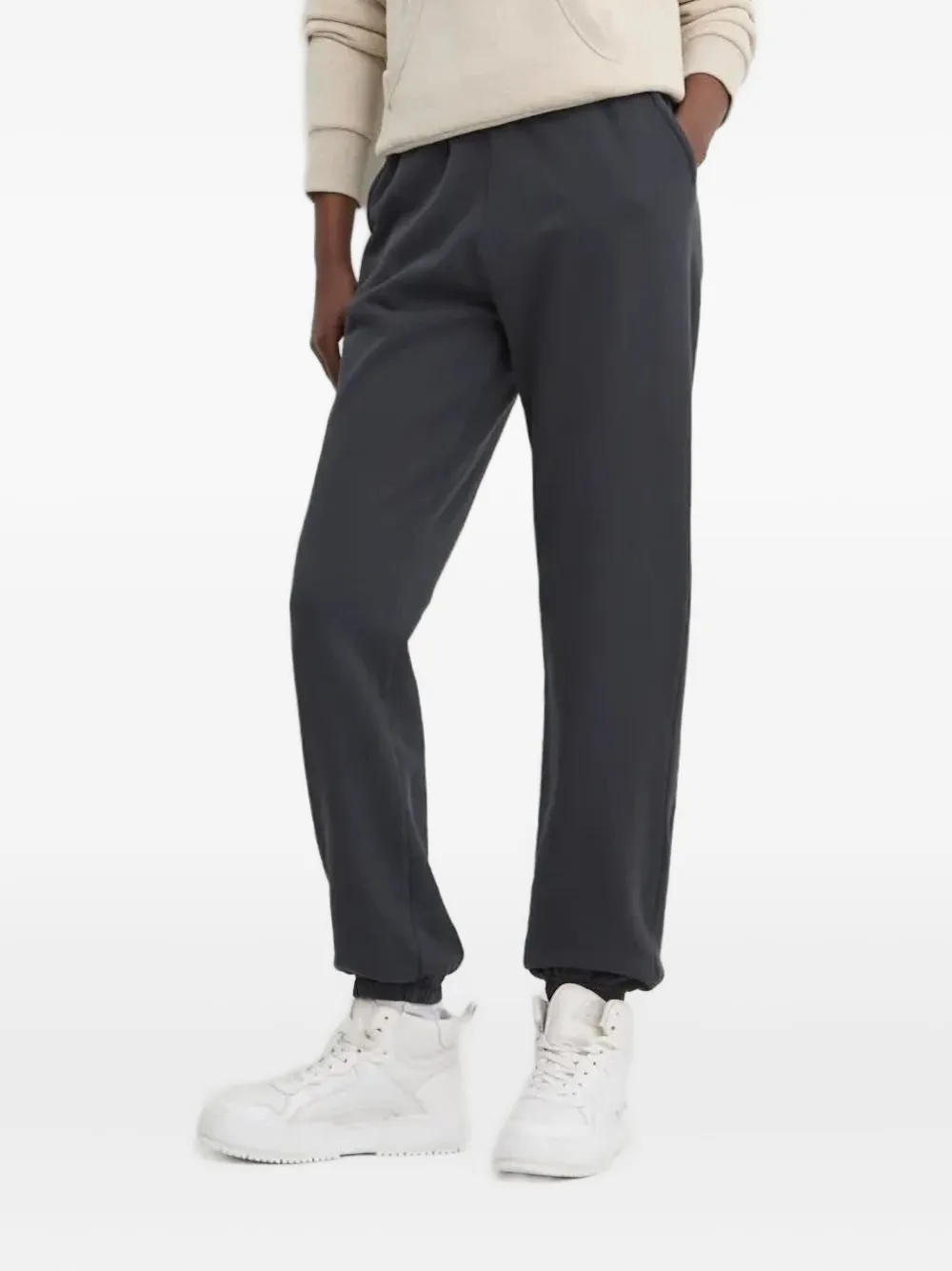 Herschel Supply Co Logo-patch Pocketed Track Pants In Gray